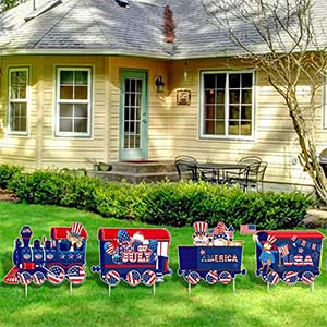 4th of july outdoor house decorations