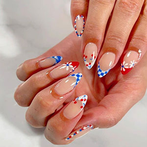 cute fourth of july nails design