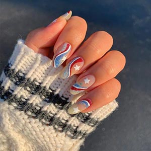 4th of july nail designs