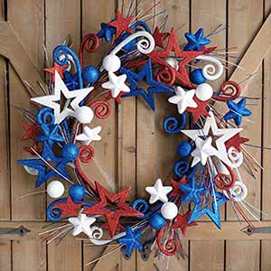 front door wreath ideas 4th of july