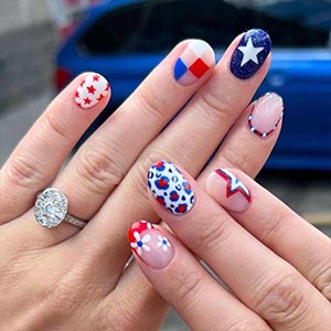 4th of july designs for nails