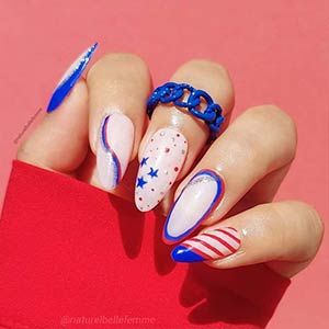 4th of july nail art designs