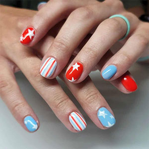 4th of july firework nail designs