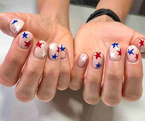 4th of july gel nail designs