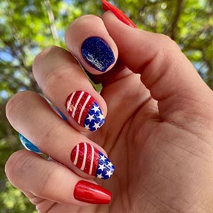 nail designs for the 4th of july