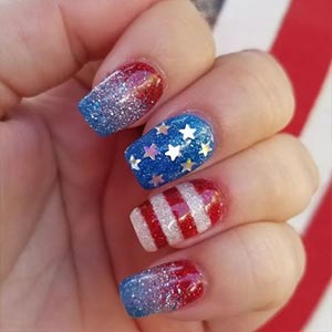 fourth of july nails design