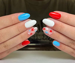 fourth of july nails design