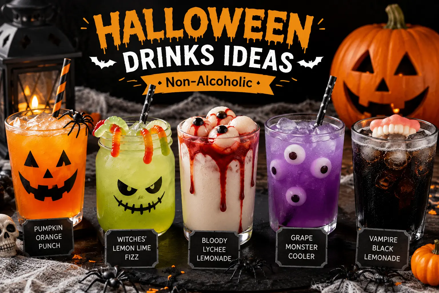 25 Non-Alcoholic Halloween Drinks Kids Will Love